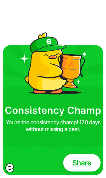 Consistency Champ Ducky badge